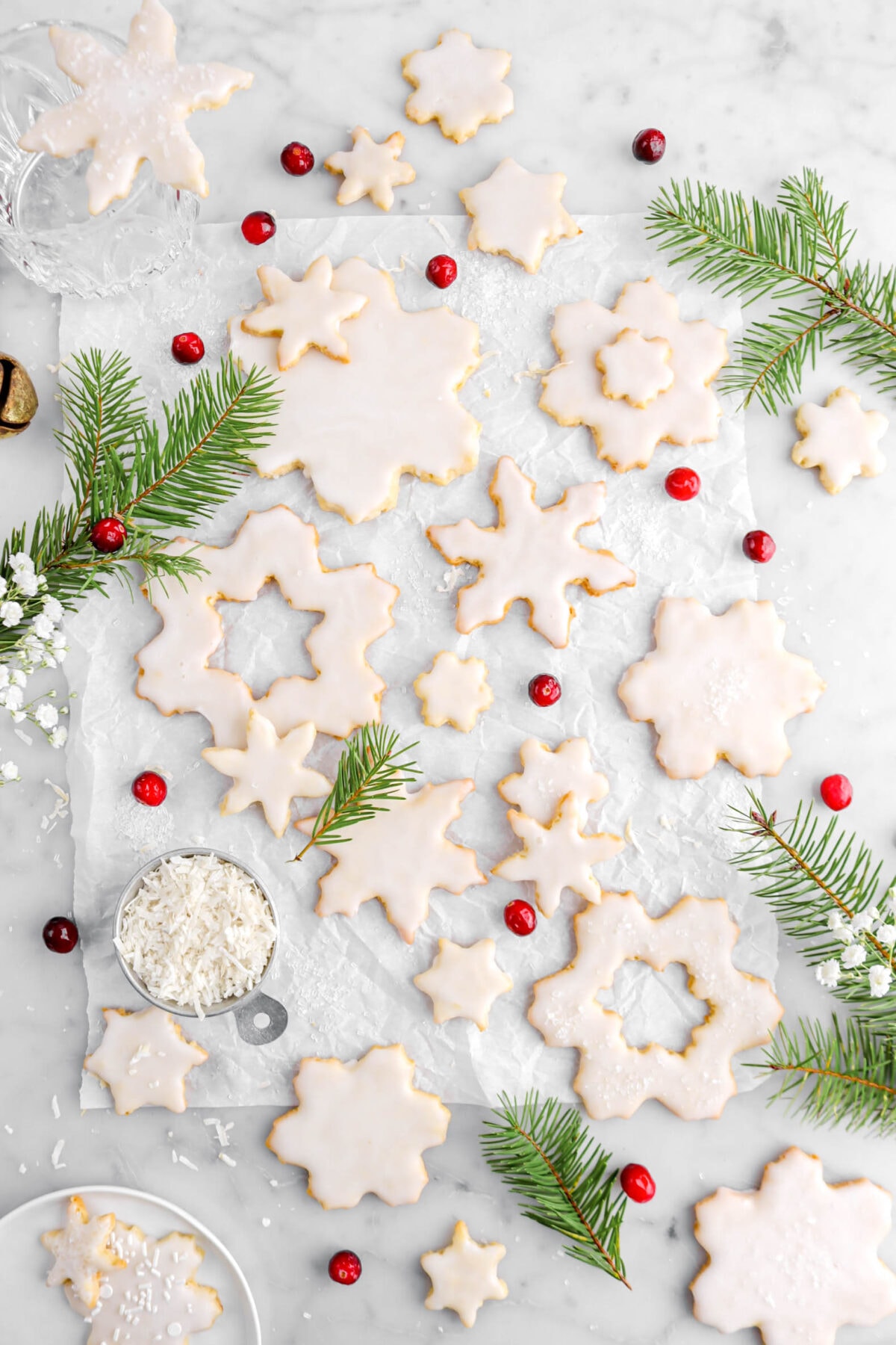 Coconut Snowflake Sugar Cookies