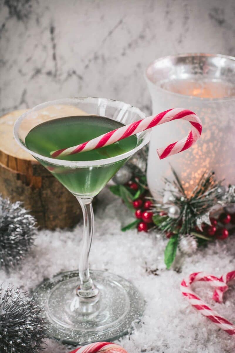 Cranberry Peppermint Martini