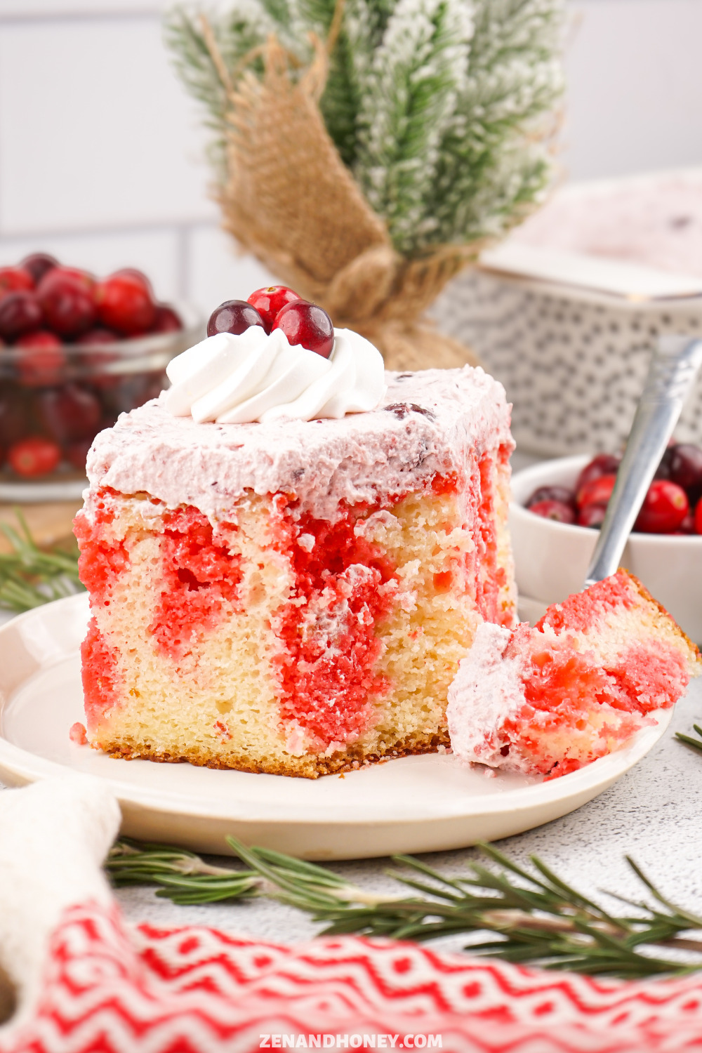 Cranberry Poke Cake
