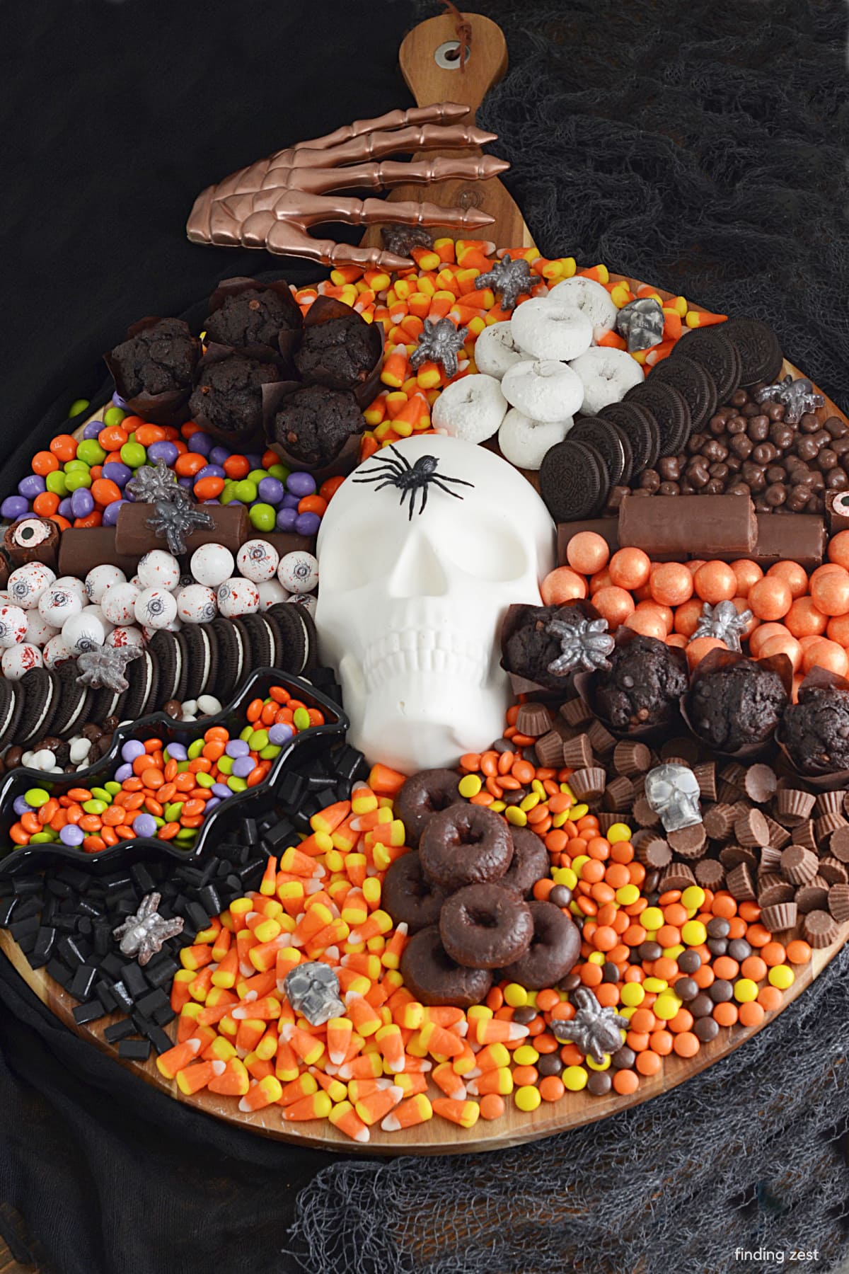 Edible Skull Halloween Charcuterie Board