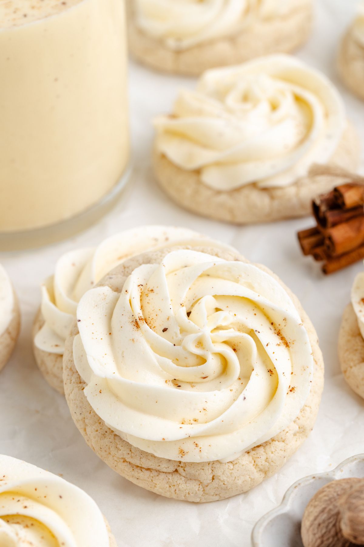 Cake Mix Eggnog Cookies