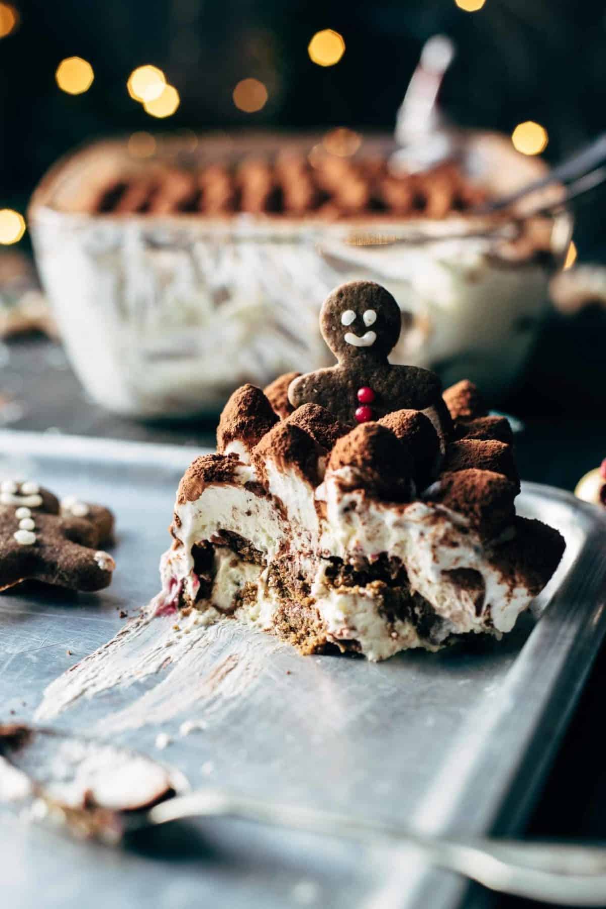 Eggnog Gingerbread Tiramisu