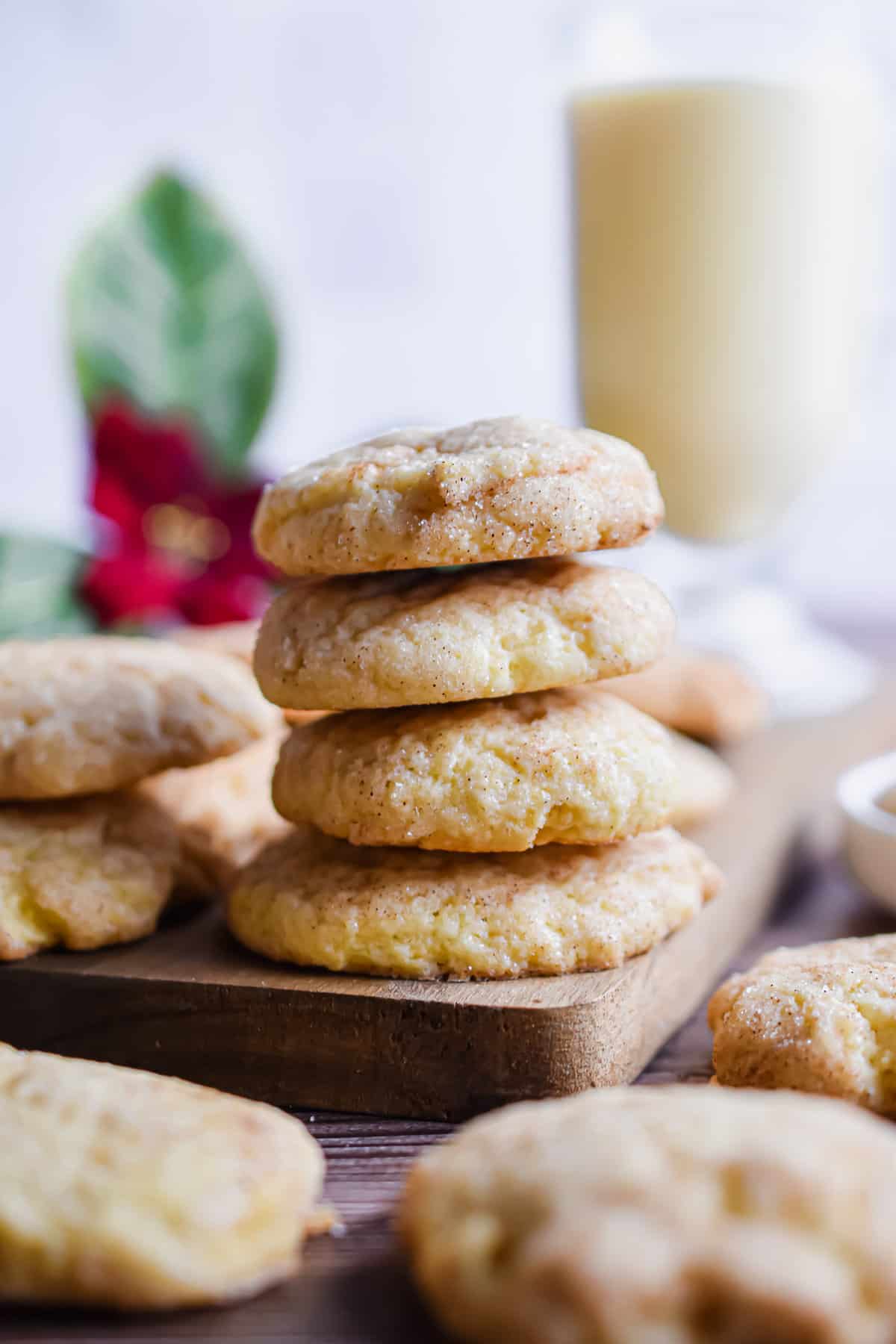 Eggnog Snickerdoodles