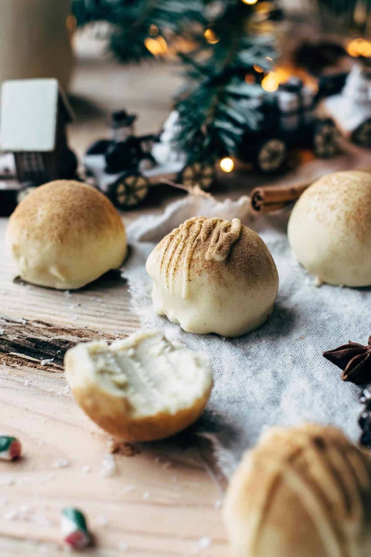 Eggnog Truffles