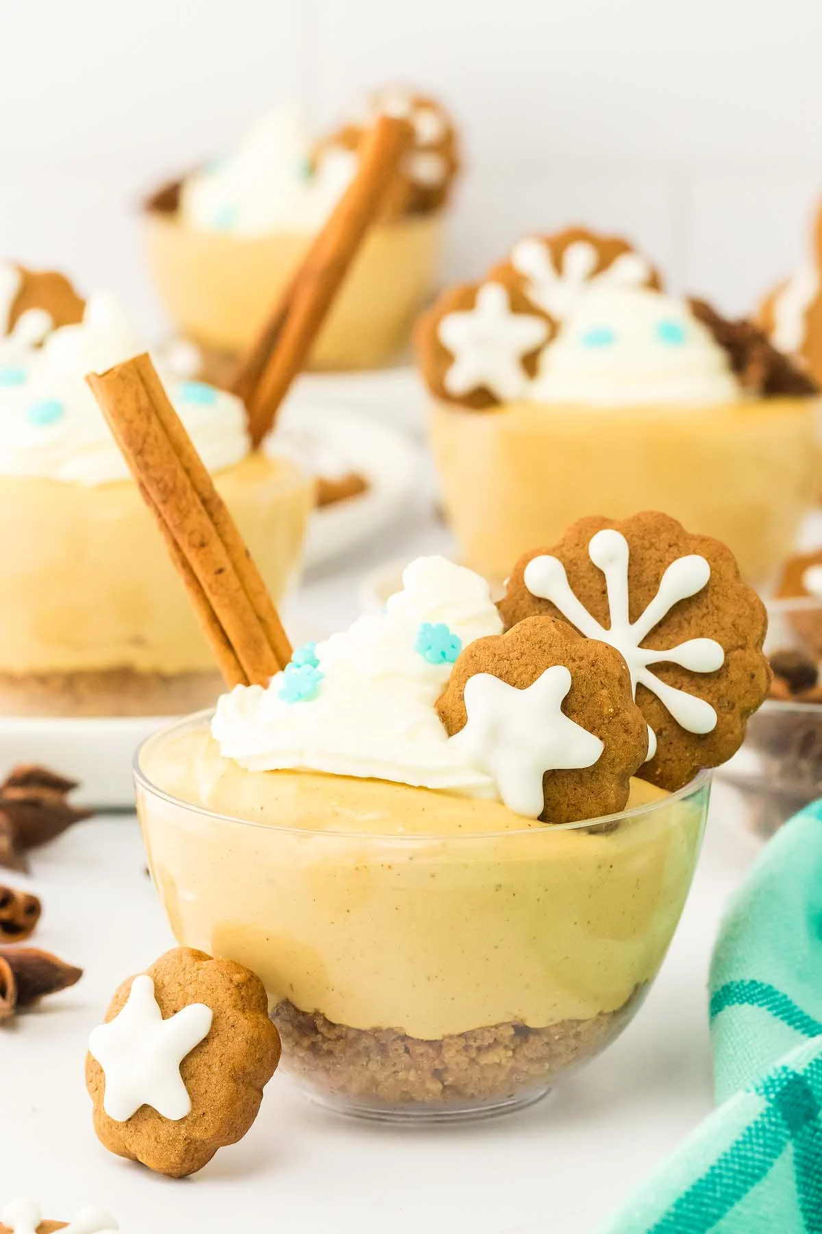 Gingerbread Cheesecake Jars