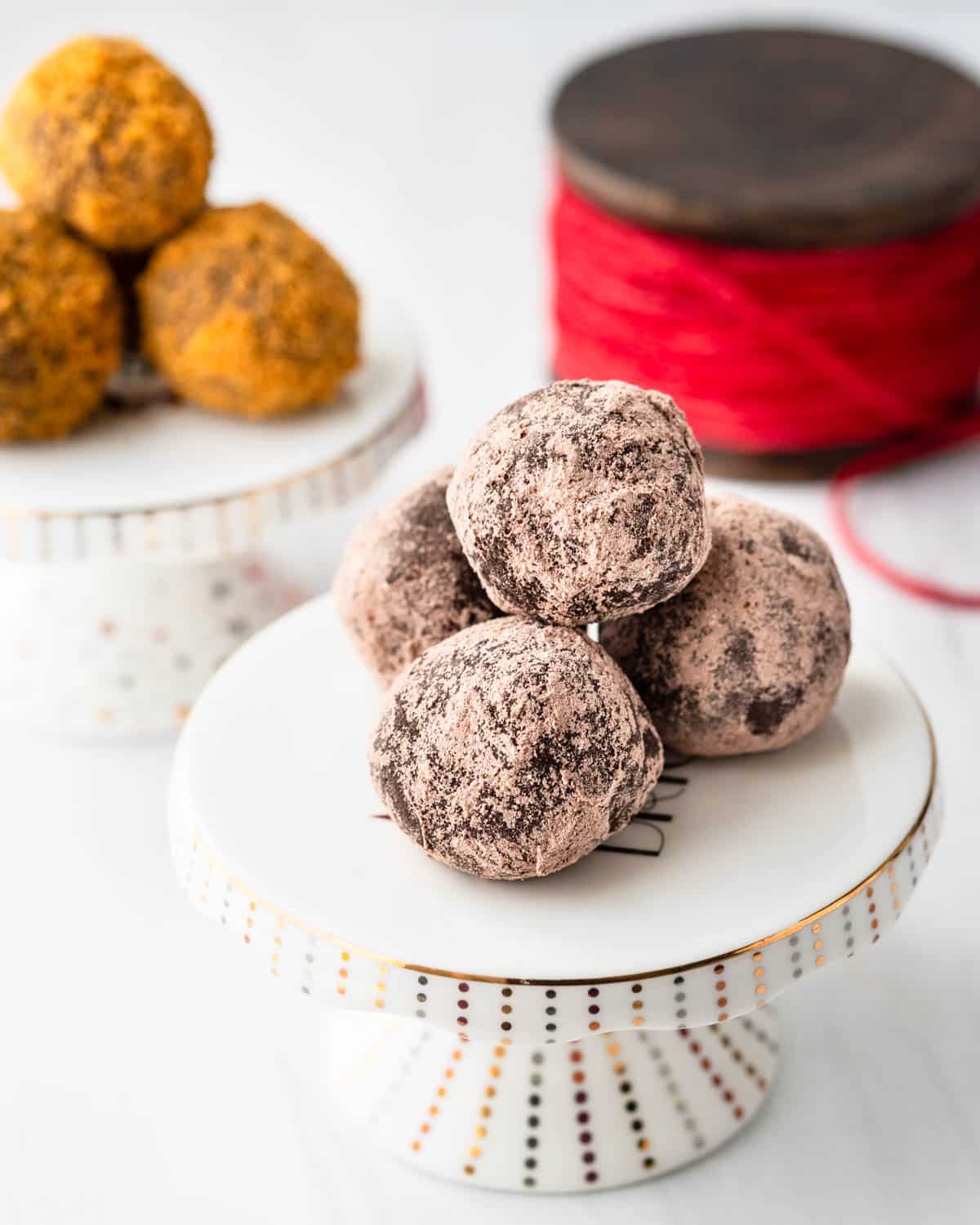 Chocolate Bourbon Gingerbread Truffles