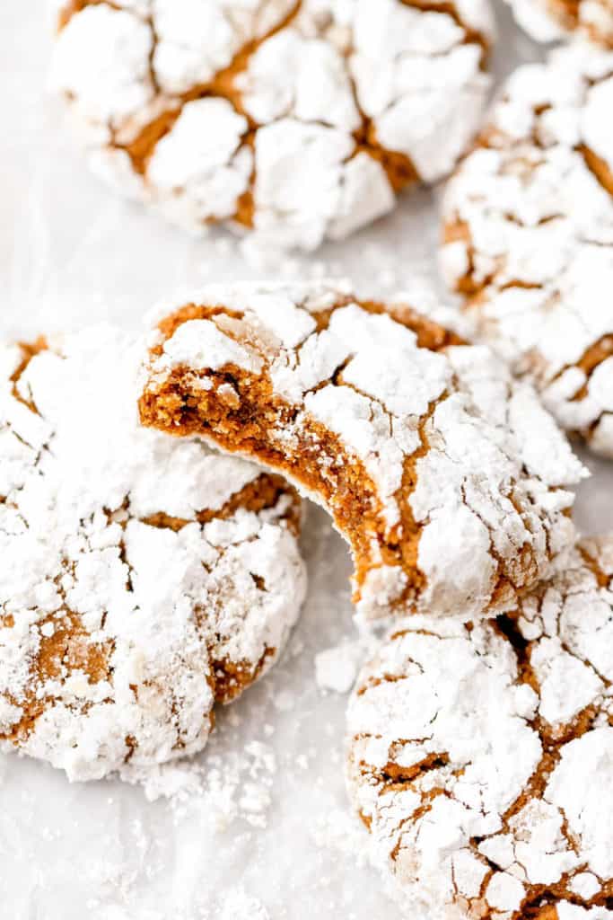 Gingerbread Crinkle Cookies