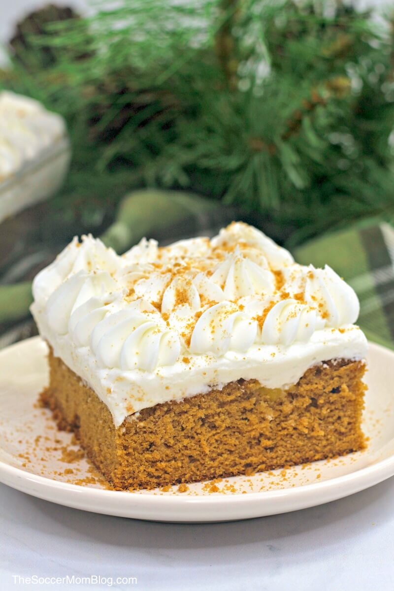 Easy Gingerbread Poke Cake