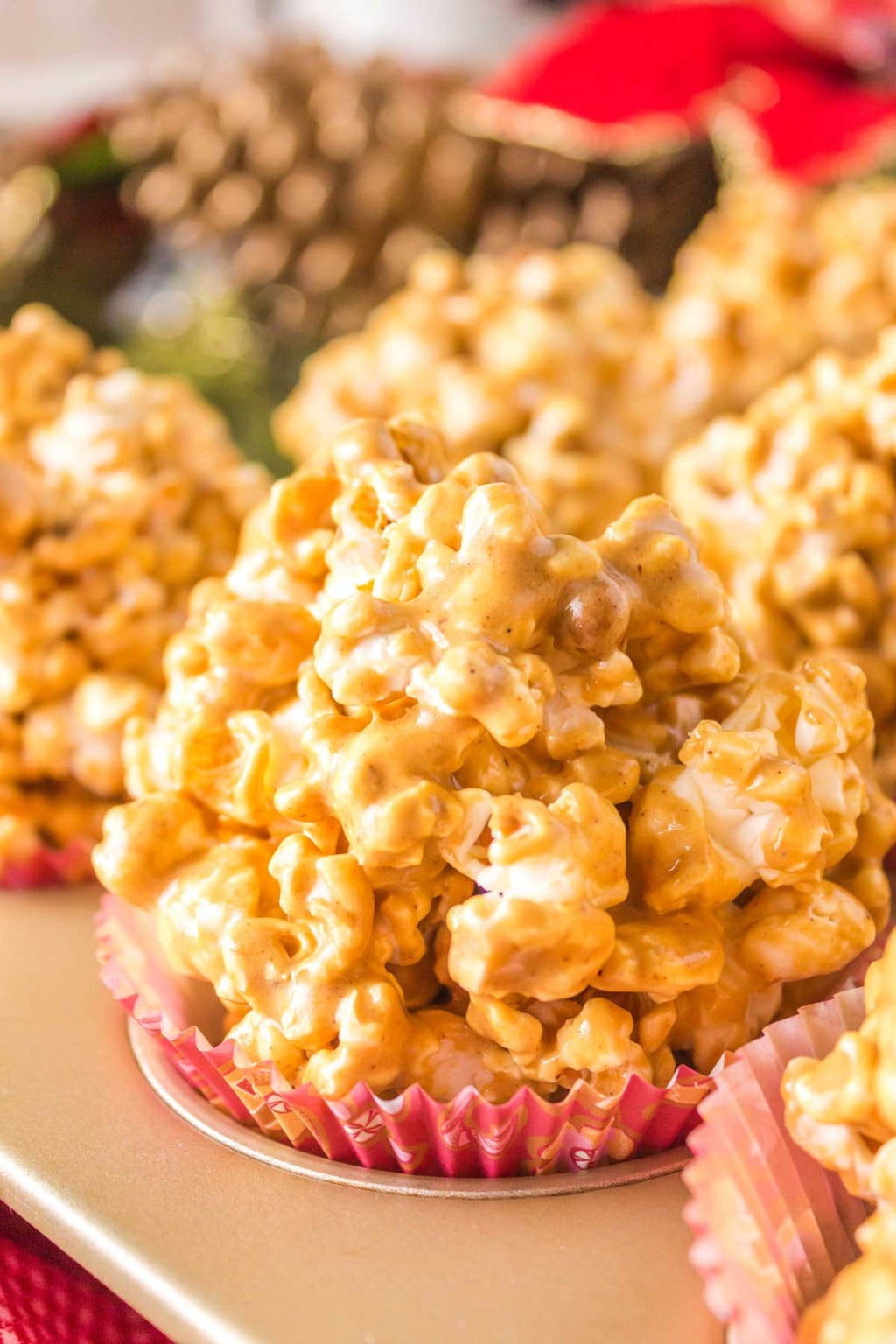 Gingerbread Popcorn Balls