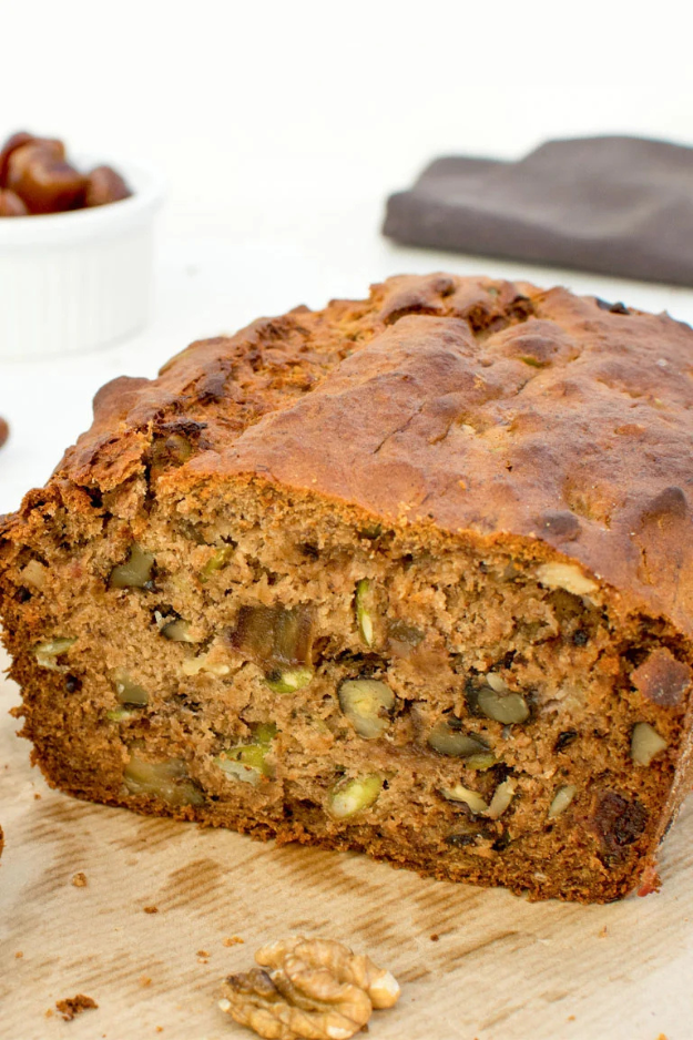 Buckwheat banana date bread