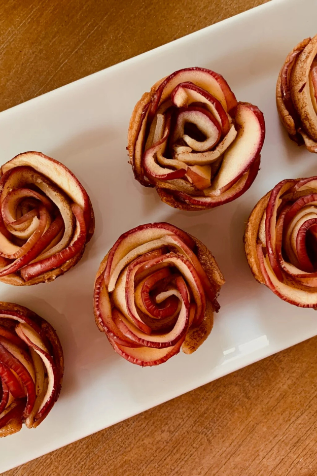 Apple Roses with Gluten Free Puff Pastry