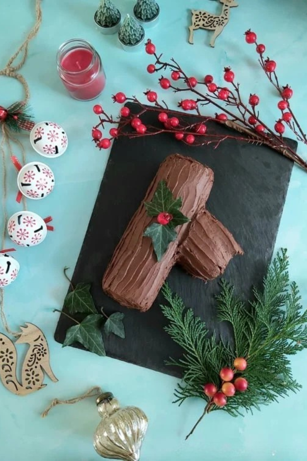 Chocolate Orange Yule Log (Gluten Free)
