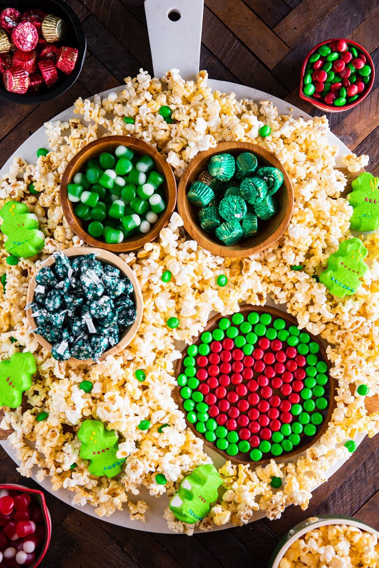 Grinch Movie Night Snack Board