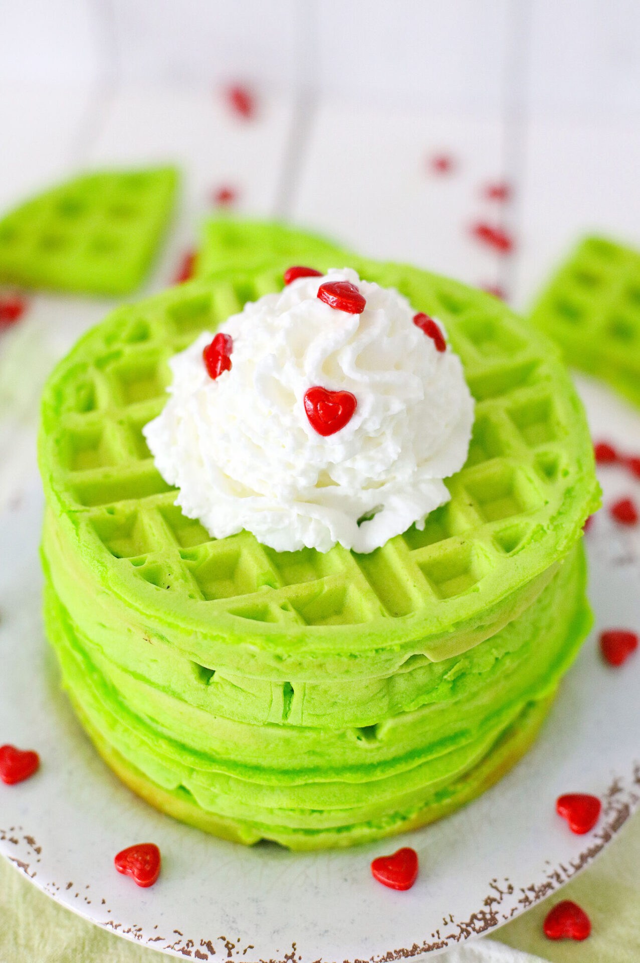 Grinch Waffles