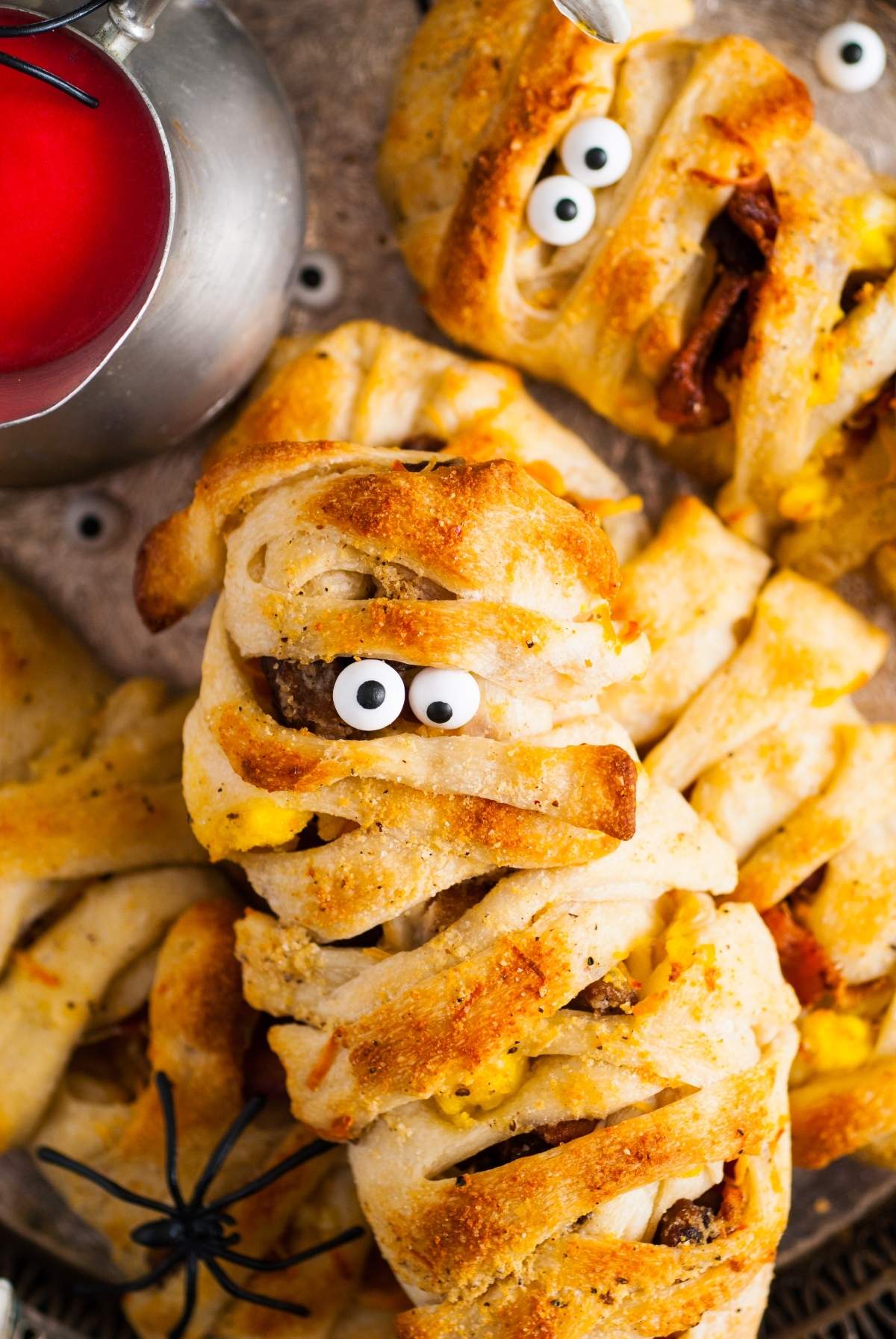 Halloween Mummy Breakfast Rolls