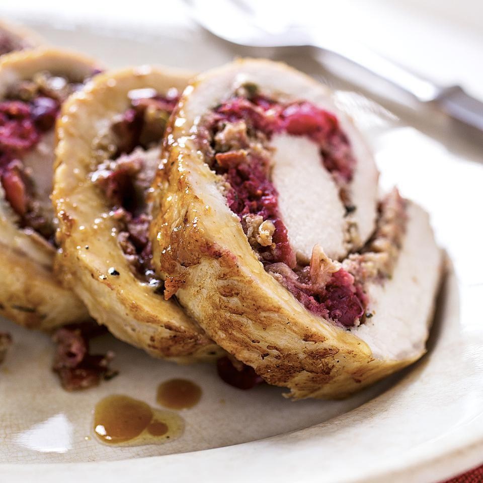 Cranberry-Rosemary Stuffed Pork Loin