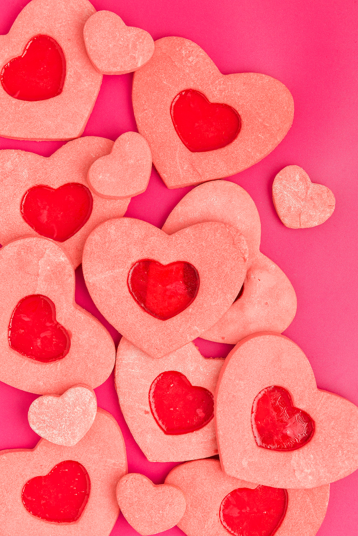 Stained Glass Heart Cookies