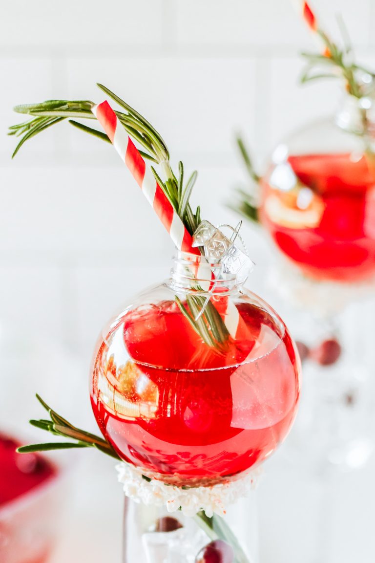 Christmas Ornament Mocktails