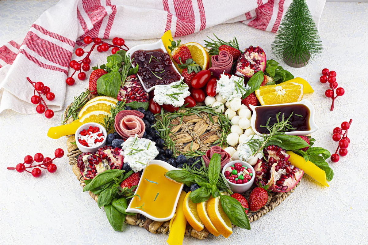 Colorful Christmas Wreath Board