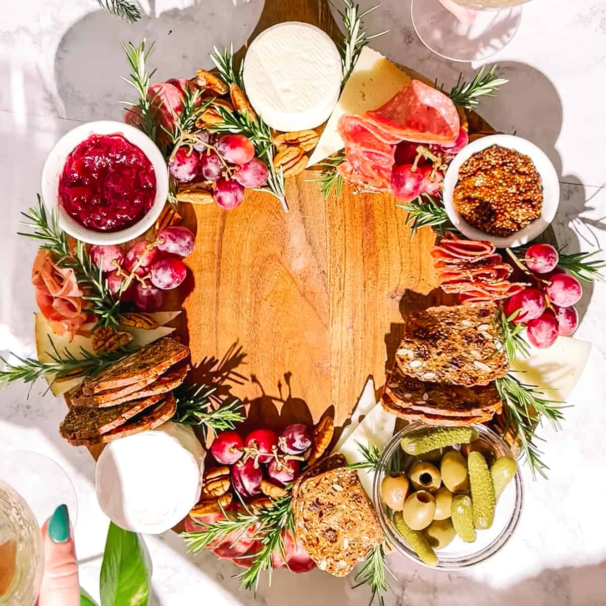 Holiday Wreath Snack Board