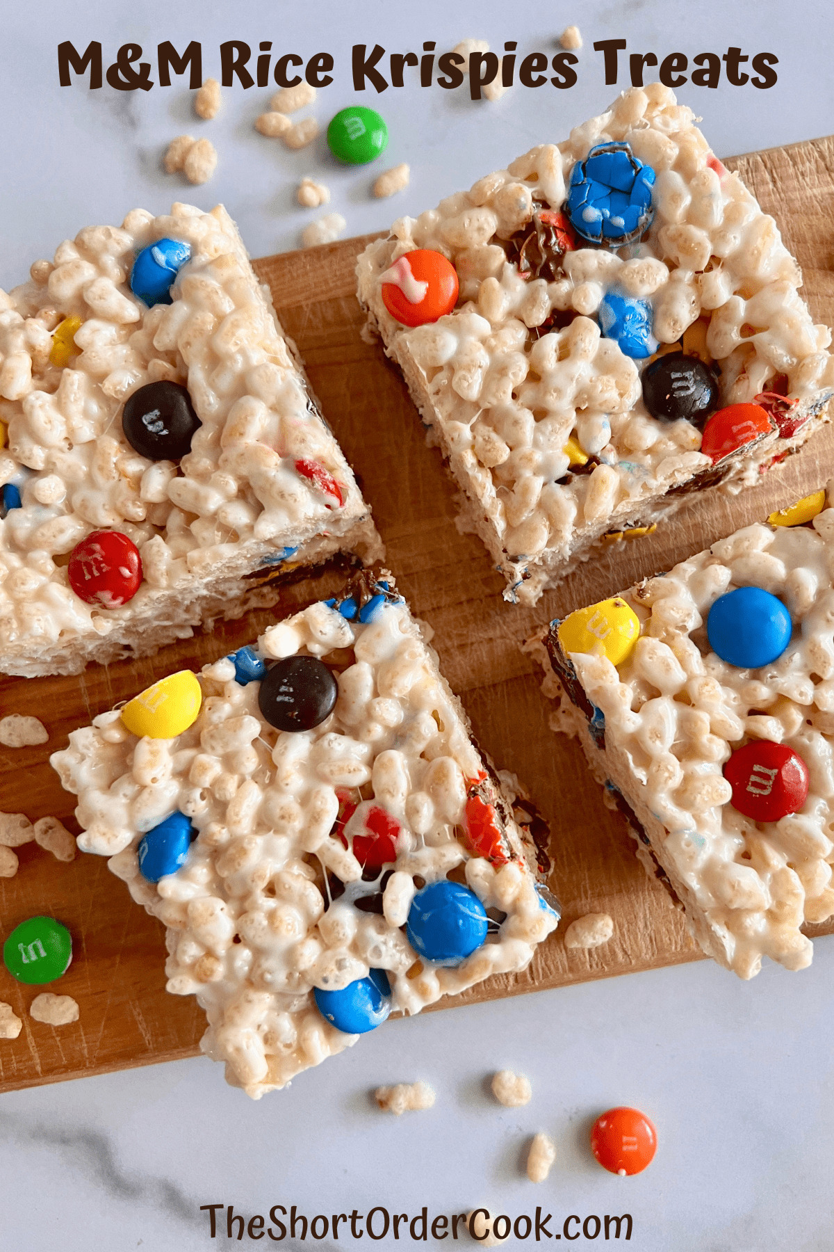 M&M Rice Krispies Treats