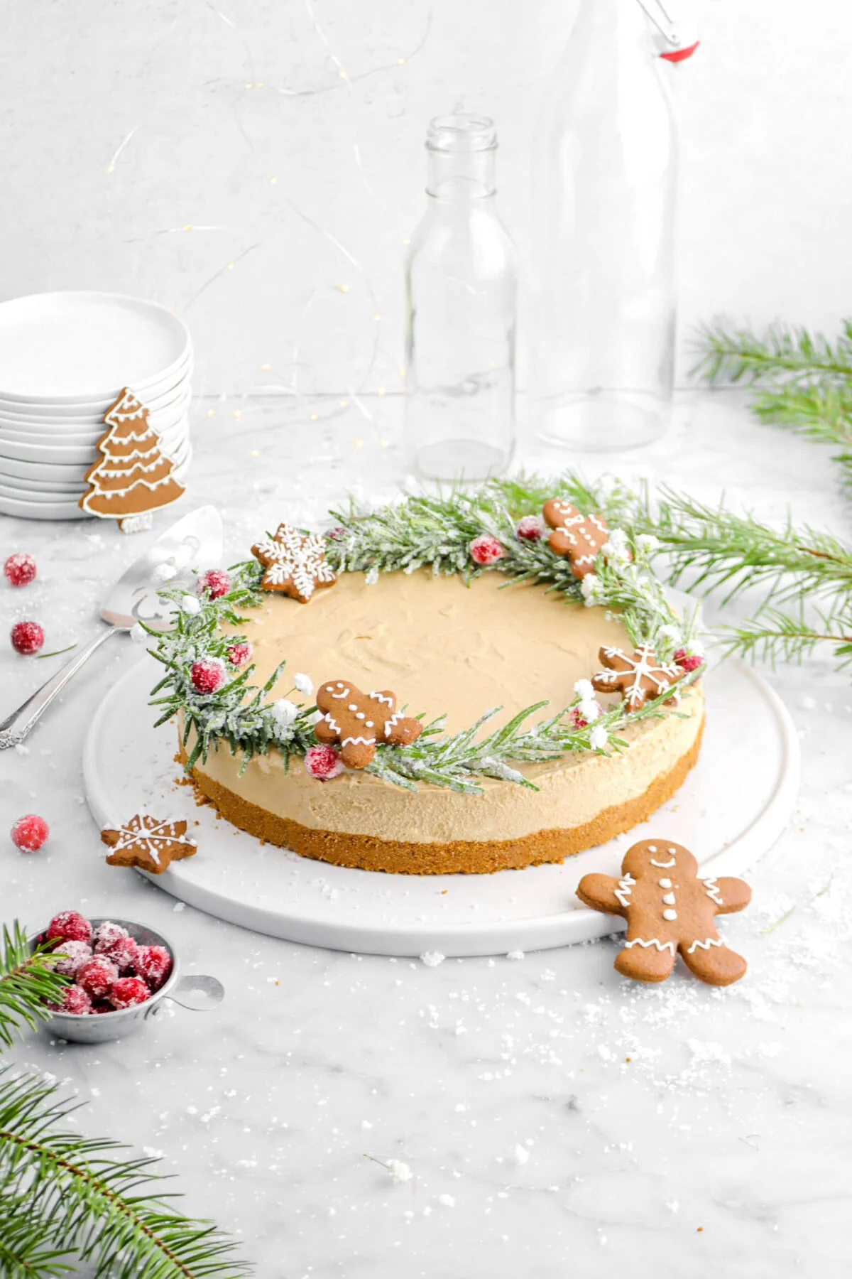 No-Bake Gingerbread Cheesecake