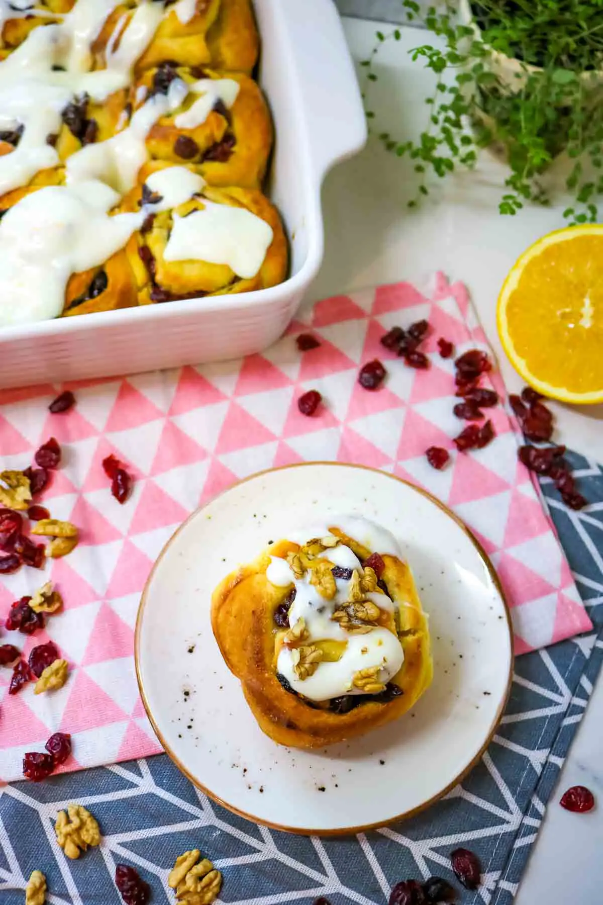 Orange Cranberry Rolls