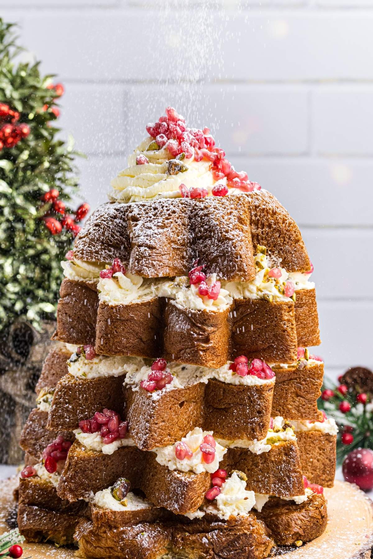 Pandoro Christmas Tree Cake