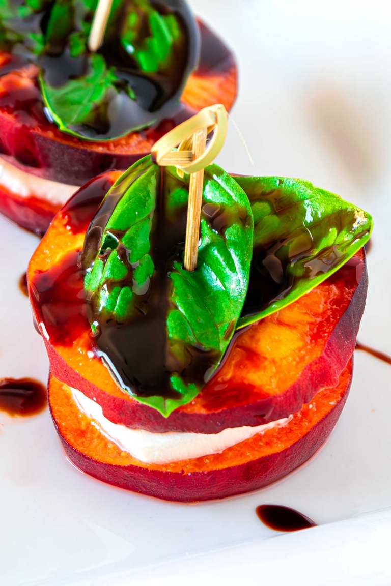 Peach Caprese Appetizer