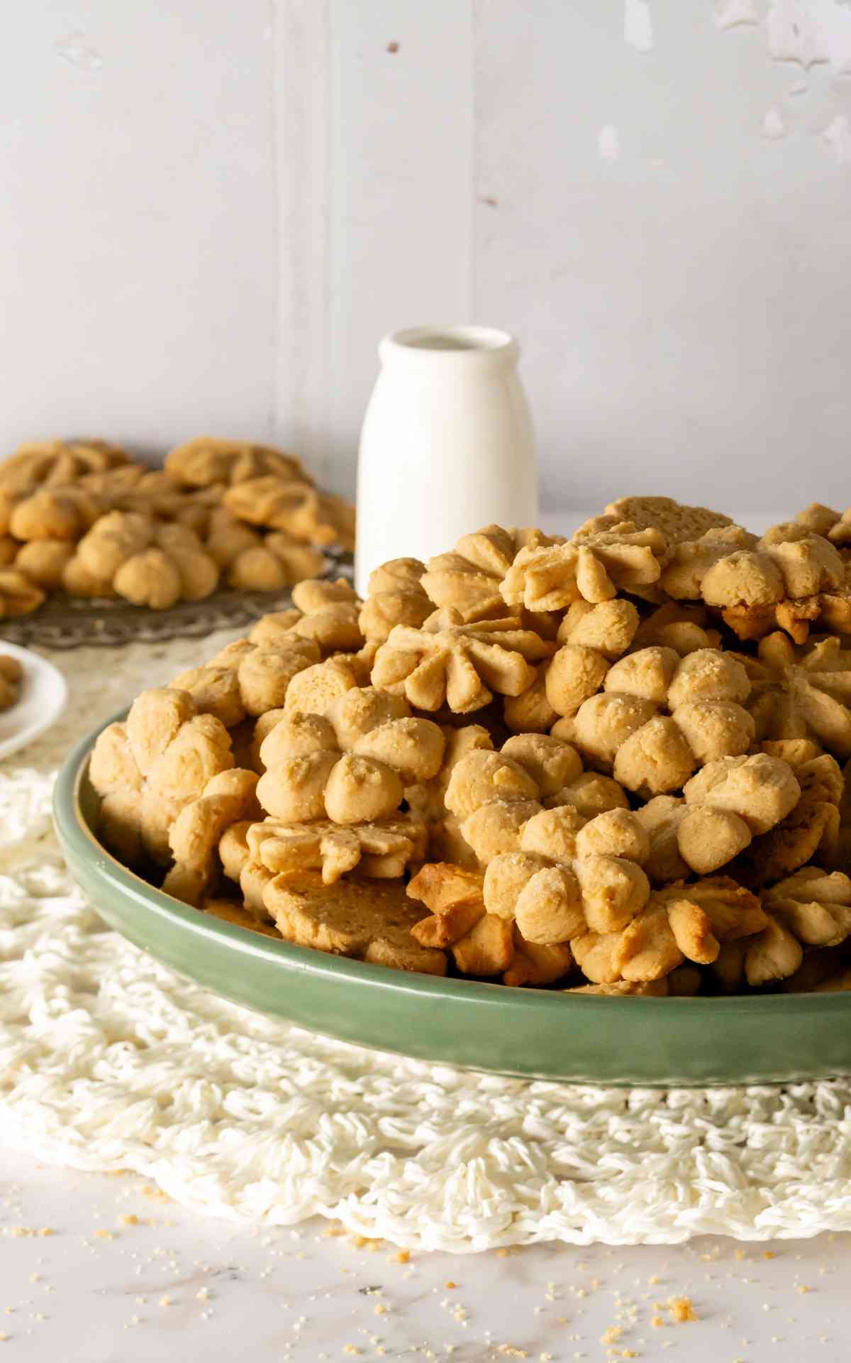 Spritz Cookies with Peanut Butter