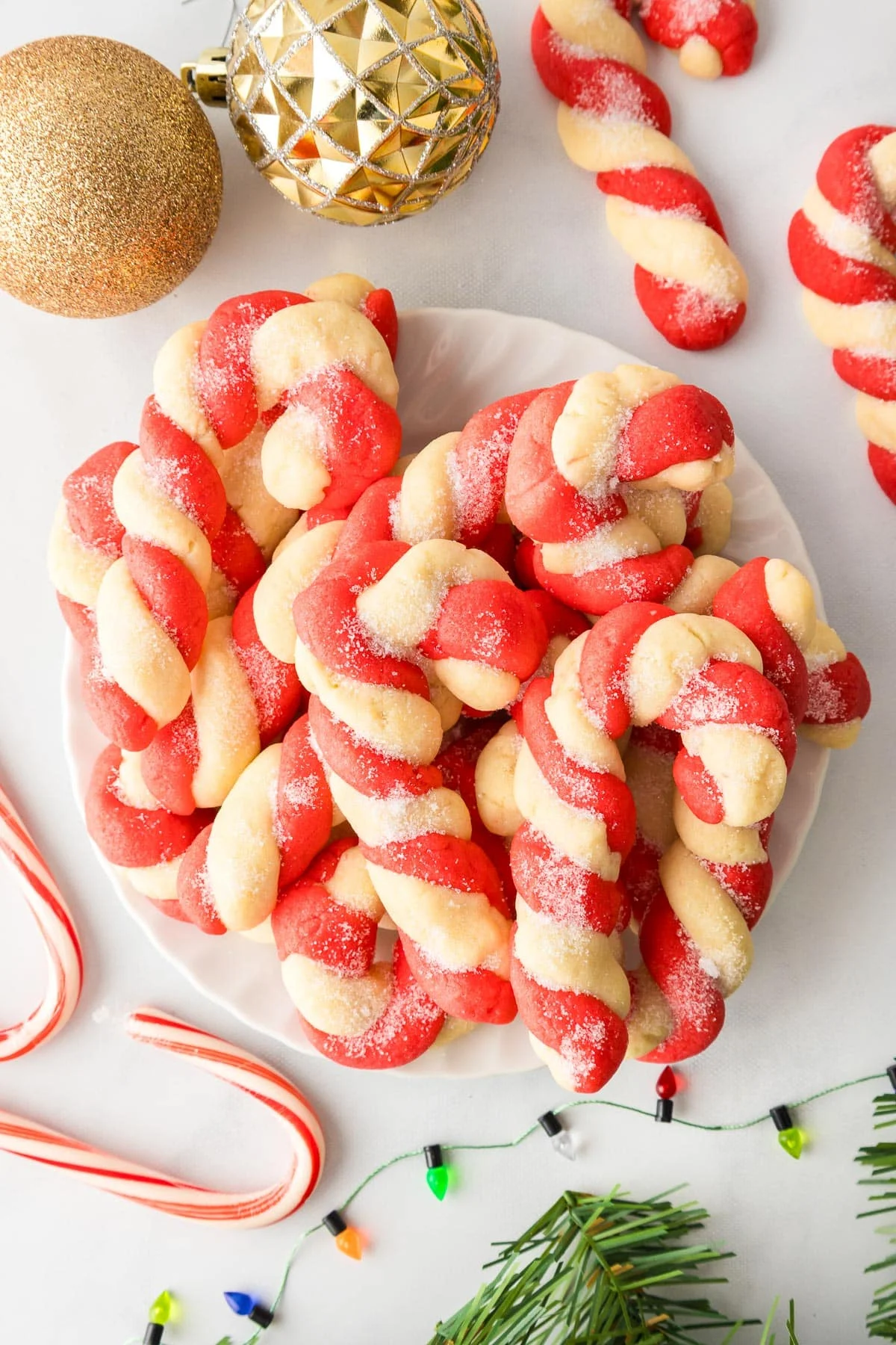 Peppermint Candy Cane Cookies