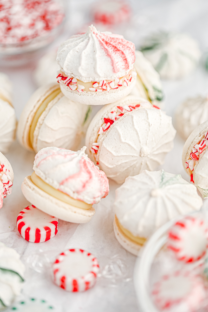 Peppermint Macarons
