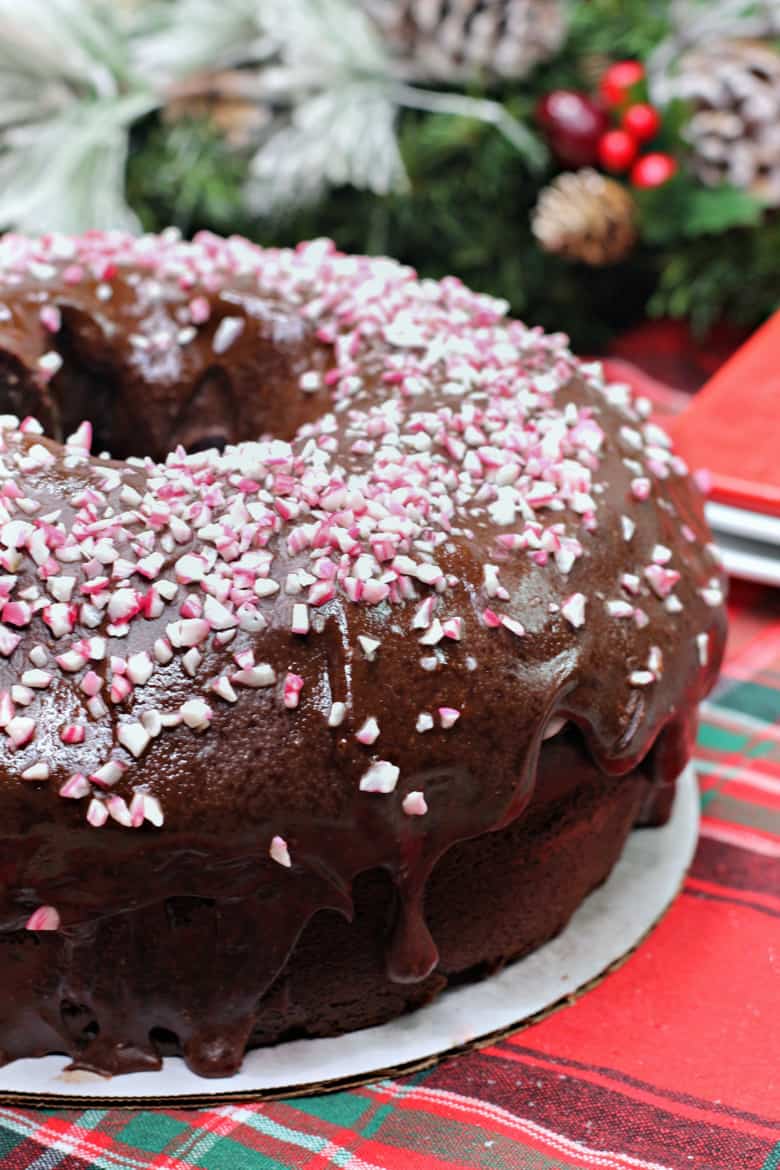 Mocha Peppermint Bundt Cake