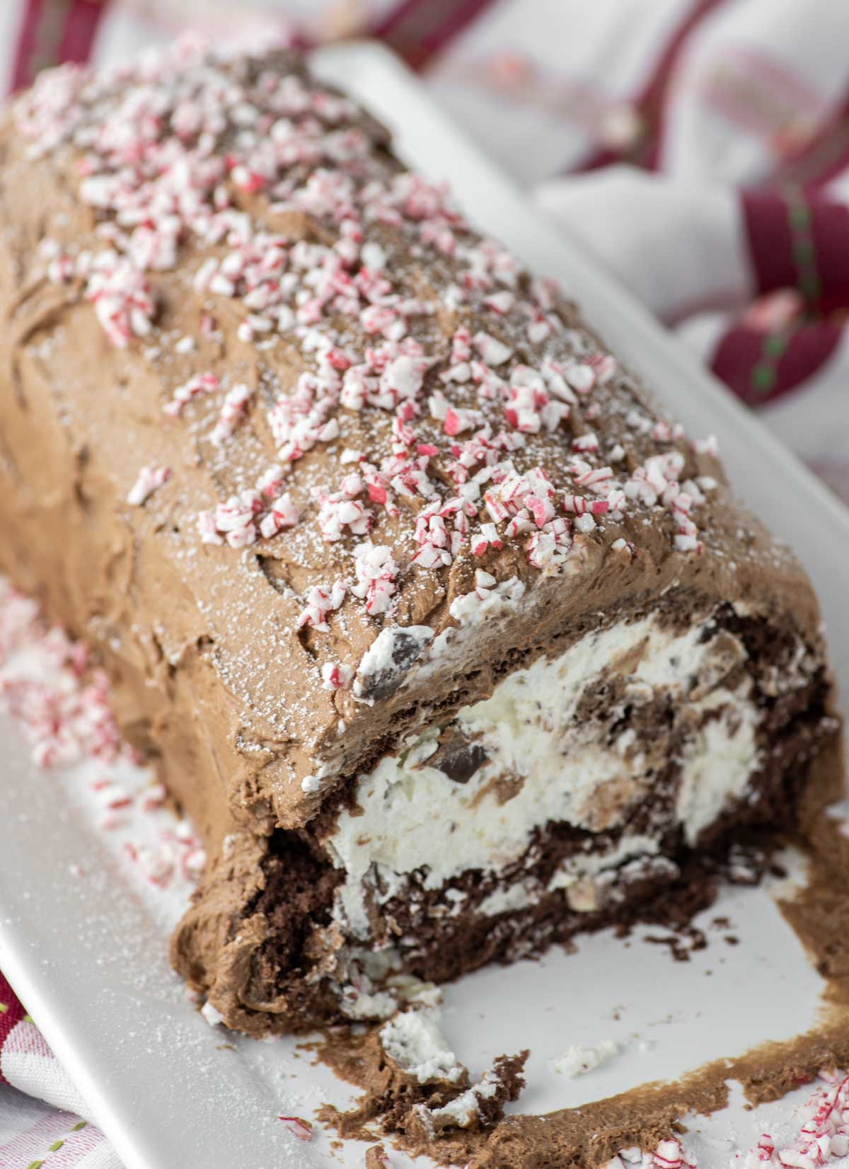 PEPPERMINT YULE LOG