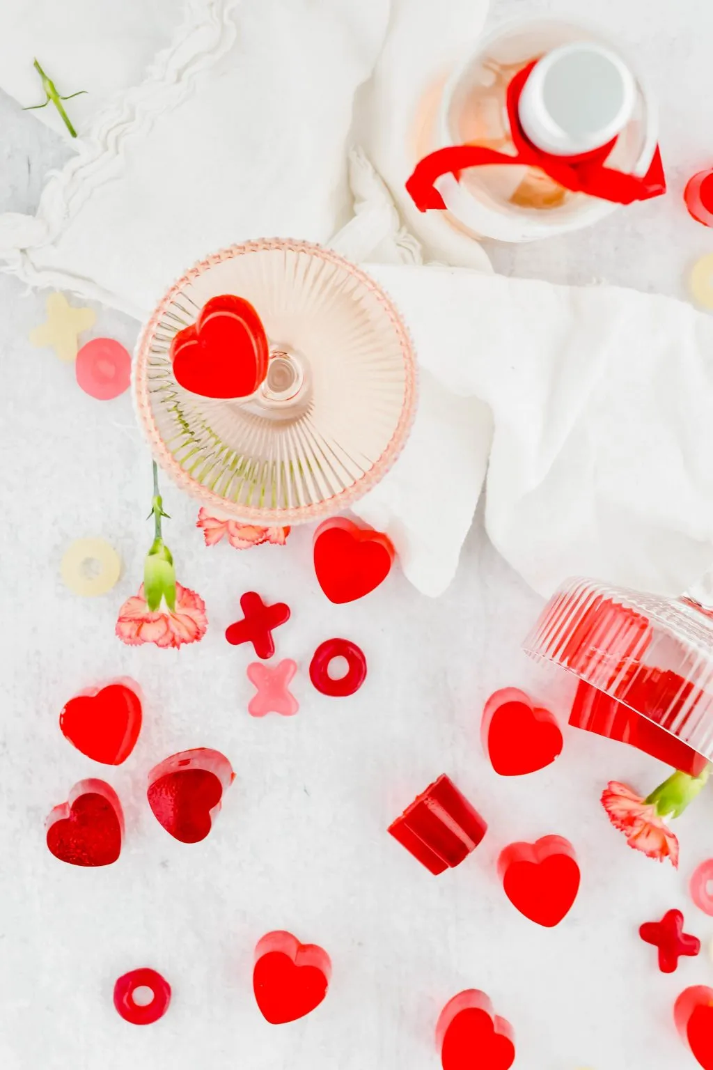 Heart Shaped Jell-O Bites