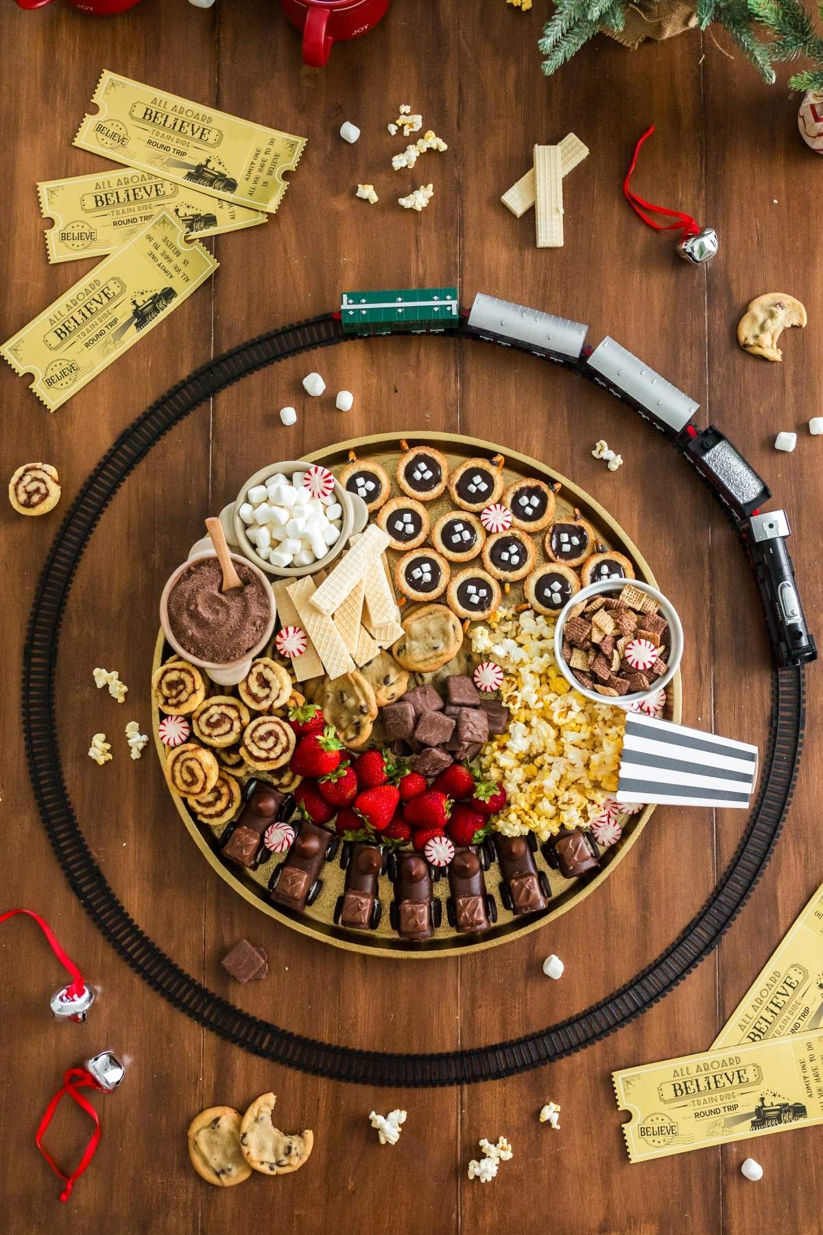 Polar Express Dessert Board