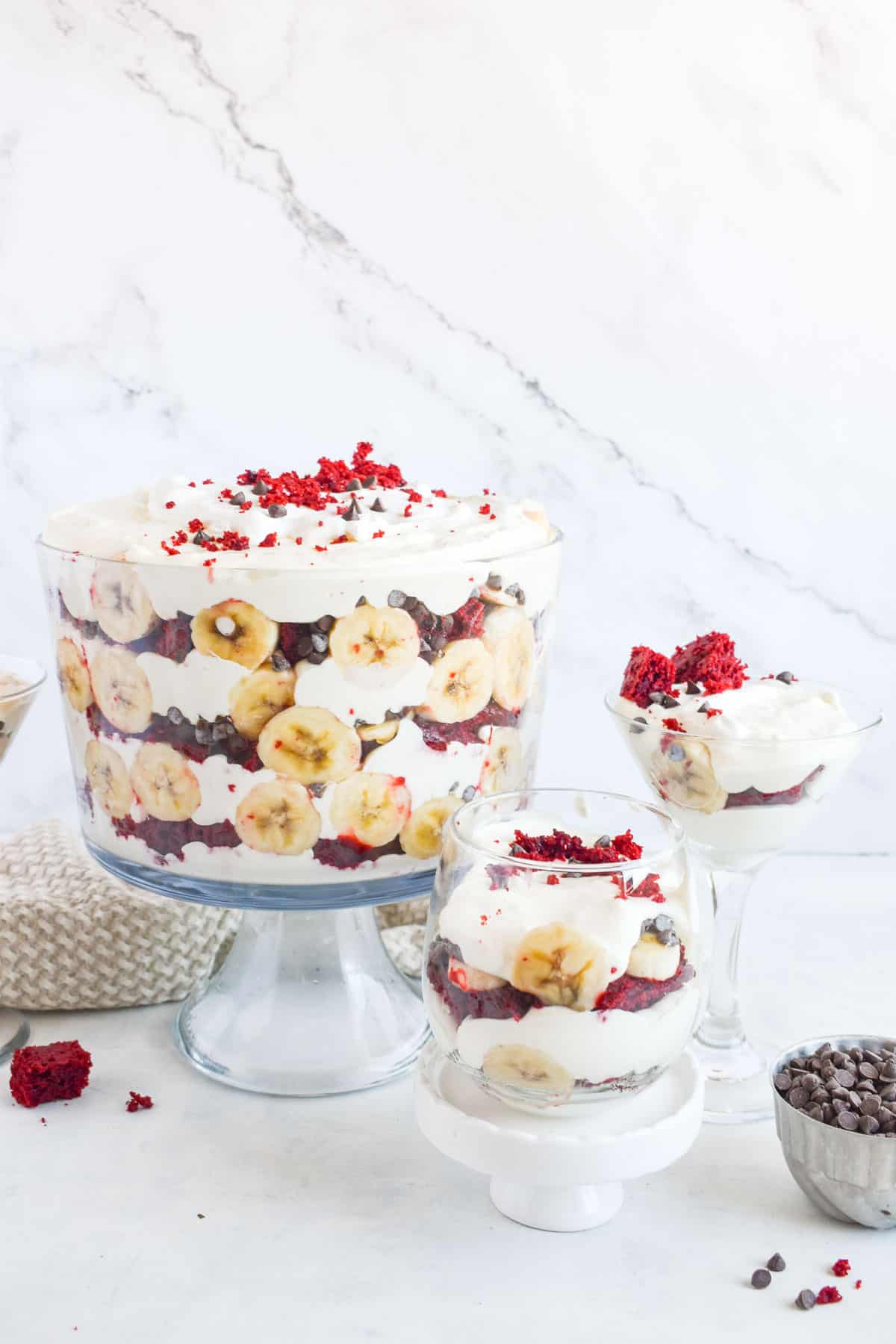 Red Velvet Banana Pudding