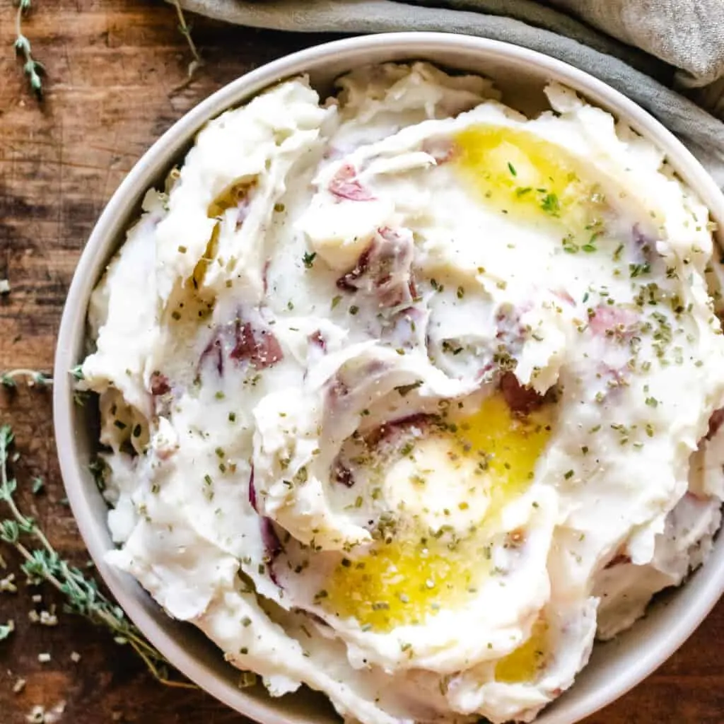 Buttery Herb Creamy Mashed Potatoes