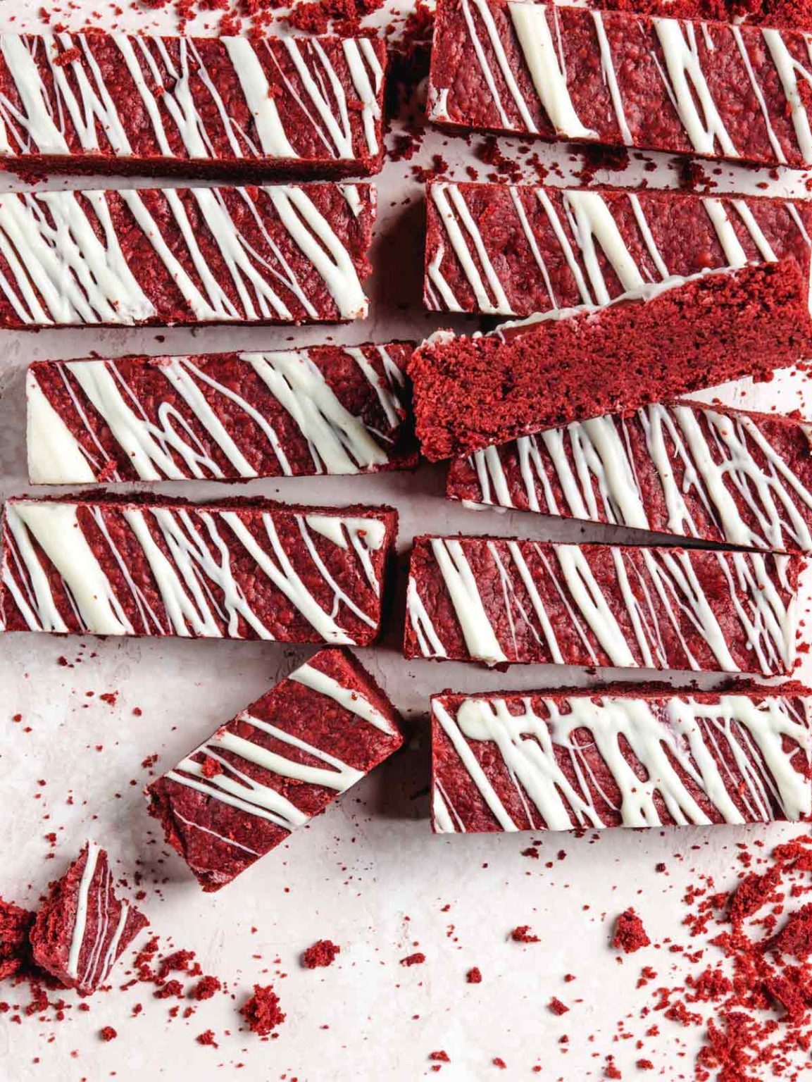 Red Velvet Shortbread Cookies