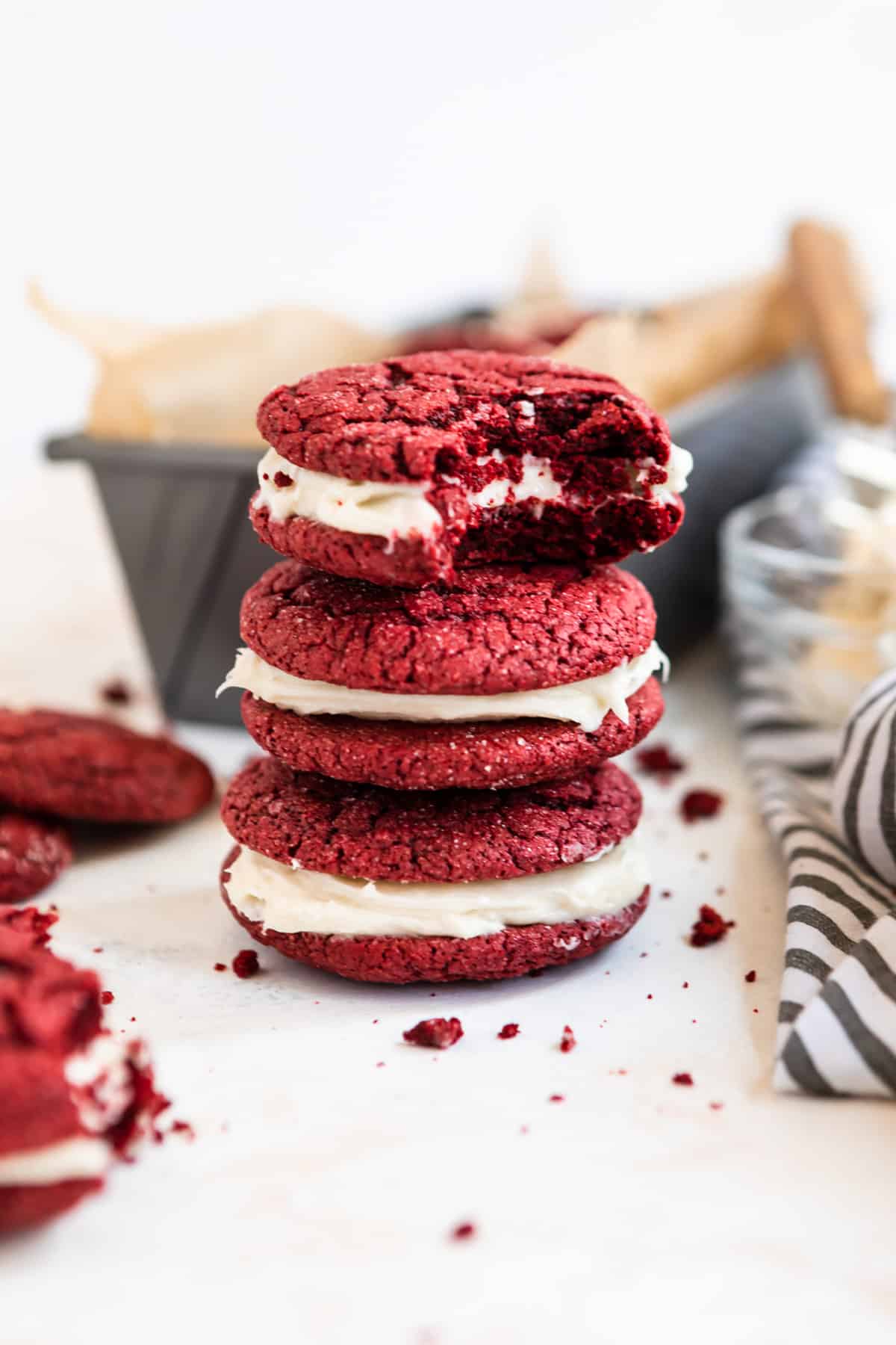 Red Velvet Whoopie Pies