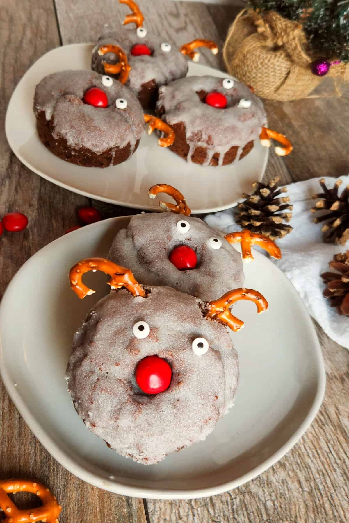 Baked Reindeer Donuts