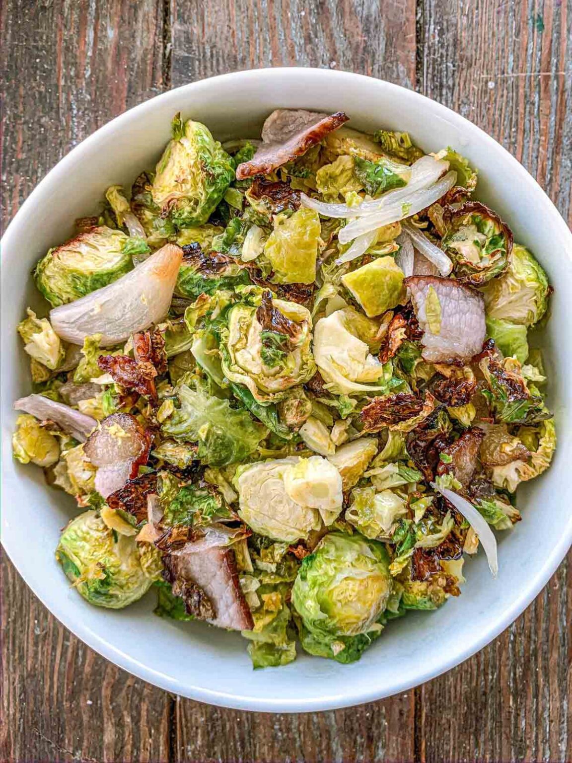 ROASTED MAPLE BACON BRUSSELS SPROUTS