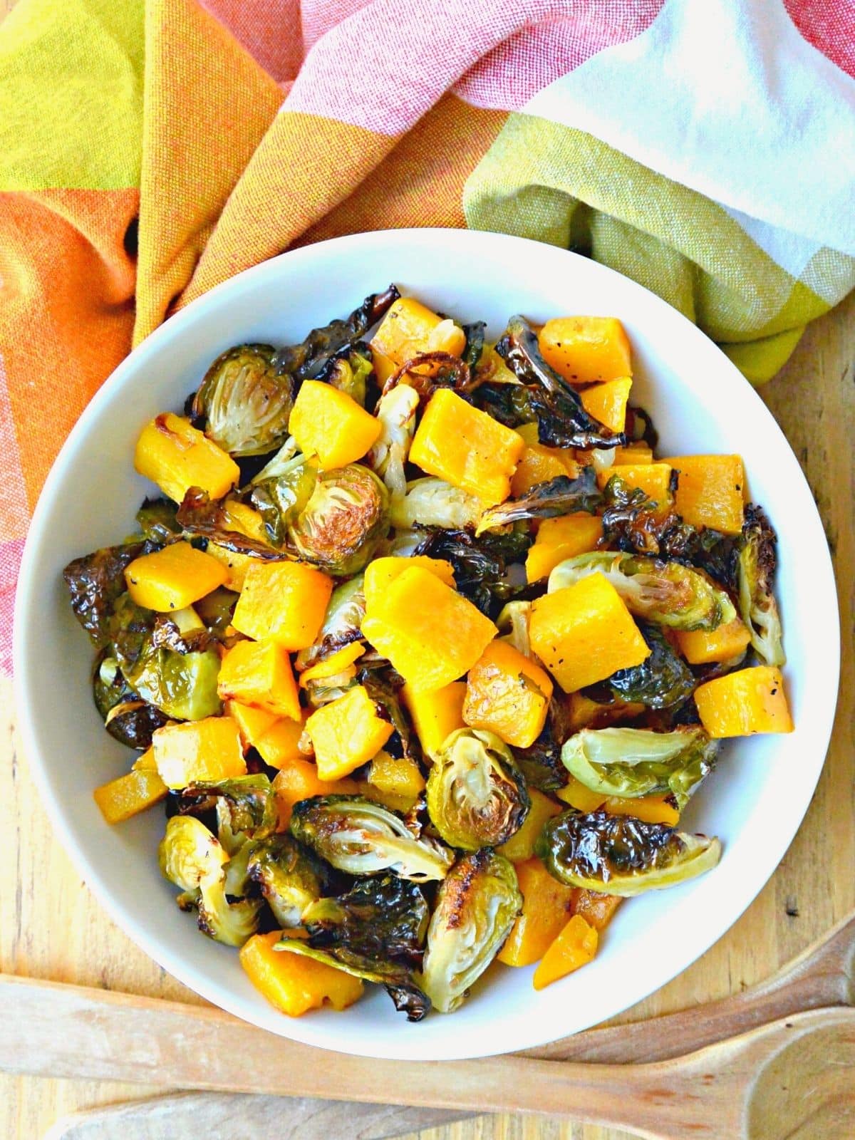 Roasted Brussels Sprouts and Butternut Squash