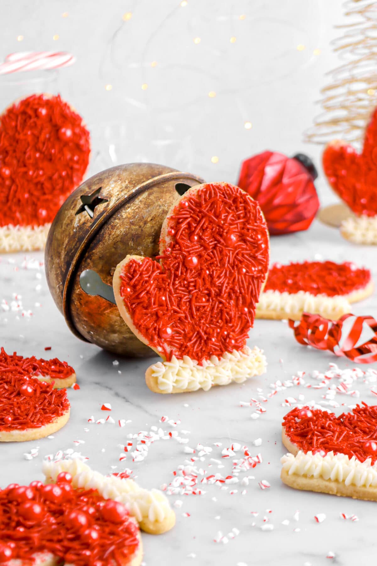 Santa’s Glove Peppermint Sugar Cookies