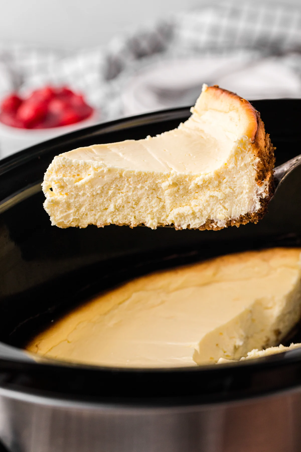 Slow Cooker Cheesecake