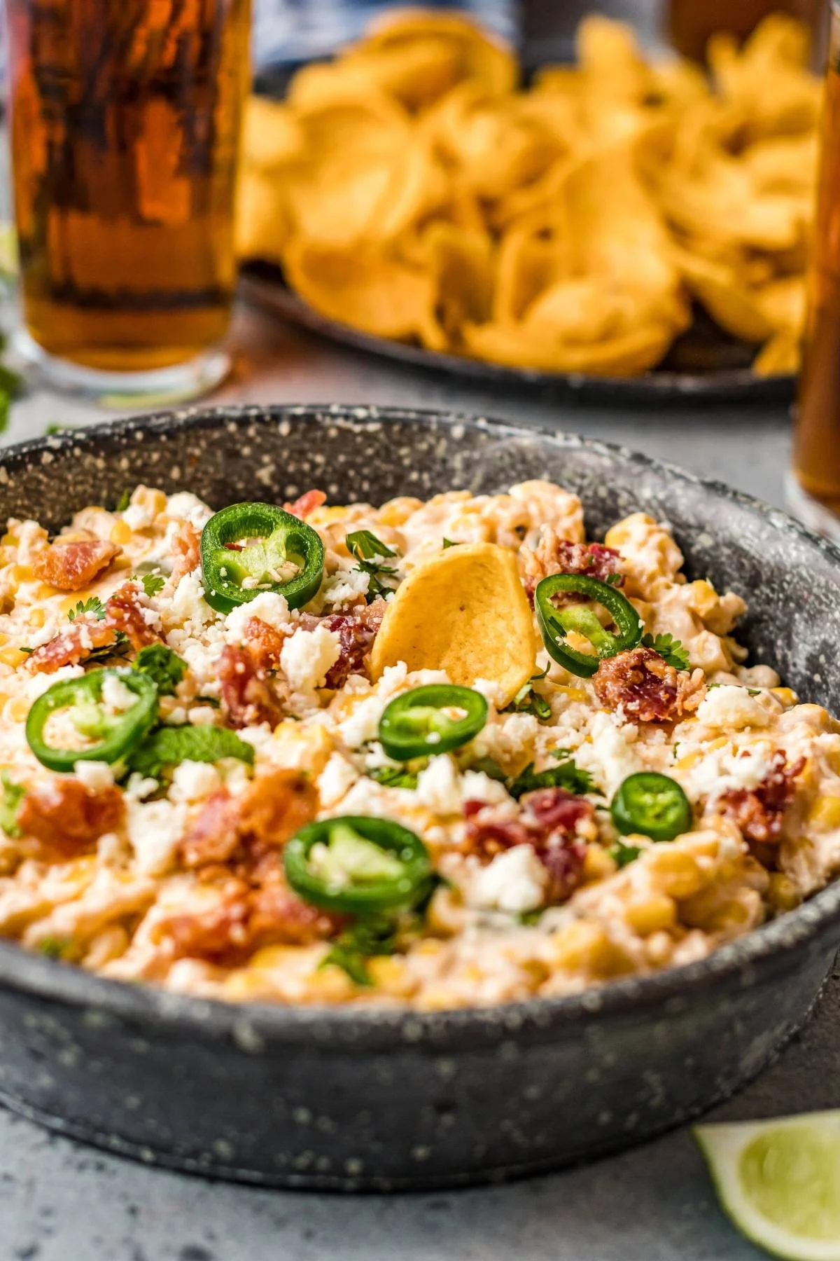 Slow Cooker Spicy Corn and Jalapeño Cheese Dip