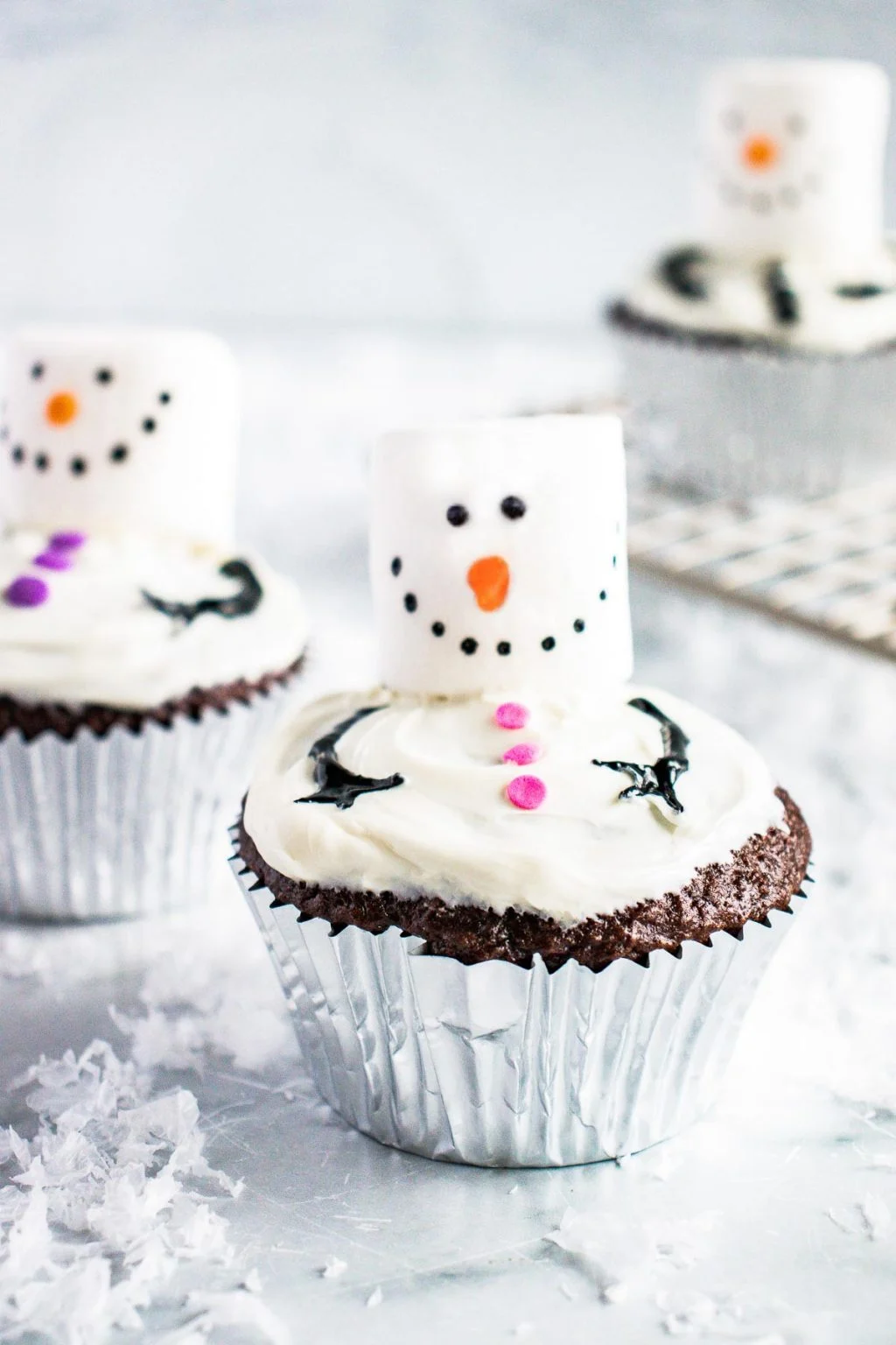 Snowman Cupcakes