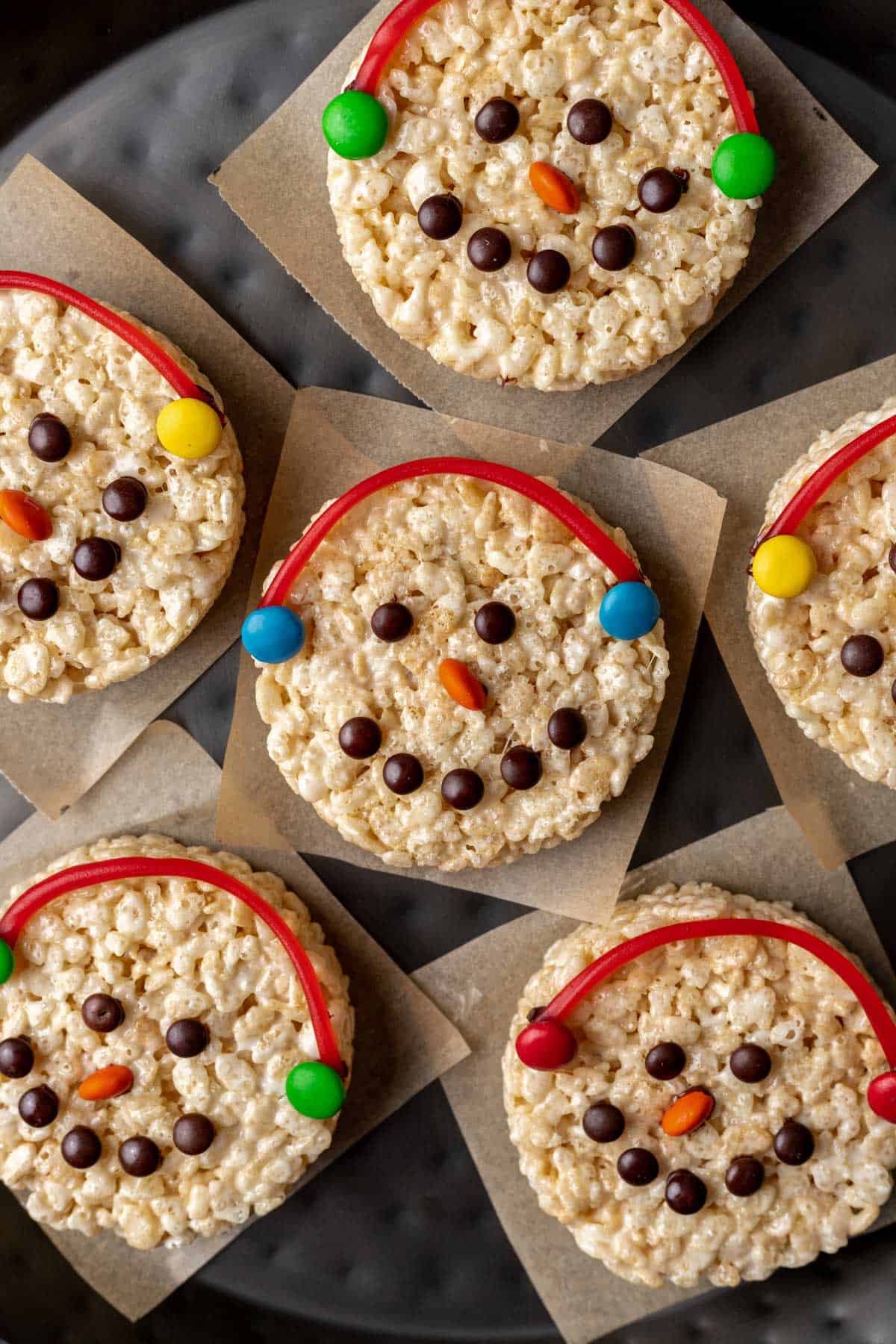 Snowman Rice Krispie Treats