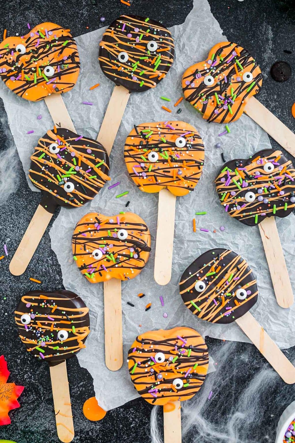 Halloween Apple Pops