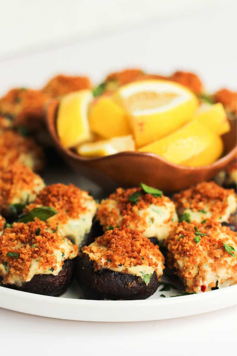 STUFFED MUSHROOMS WITH CRAB